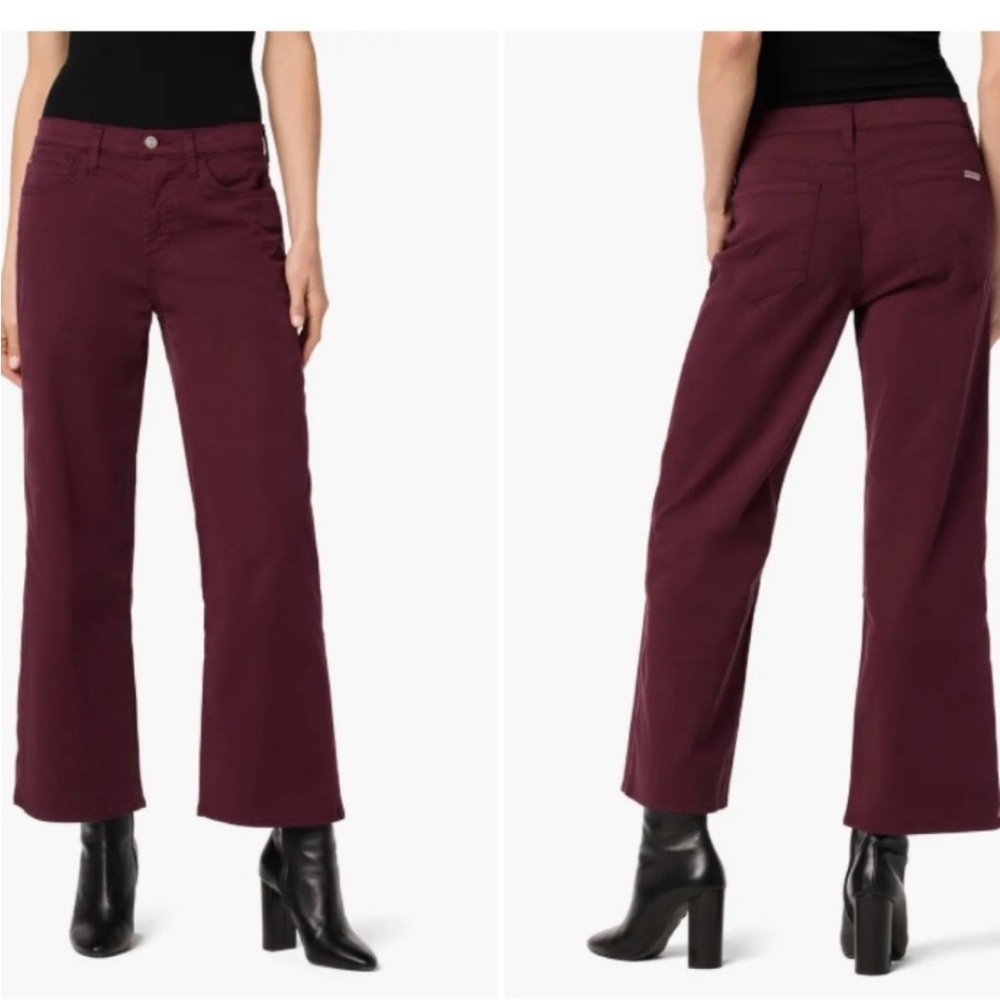 Hudson Rosalie Wide Leg‎ Crop Jeans Pants Size 33